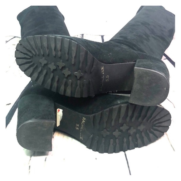 Rachel Zoe Black Suede OTK Boots - Picture 5 of 8